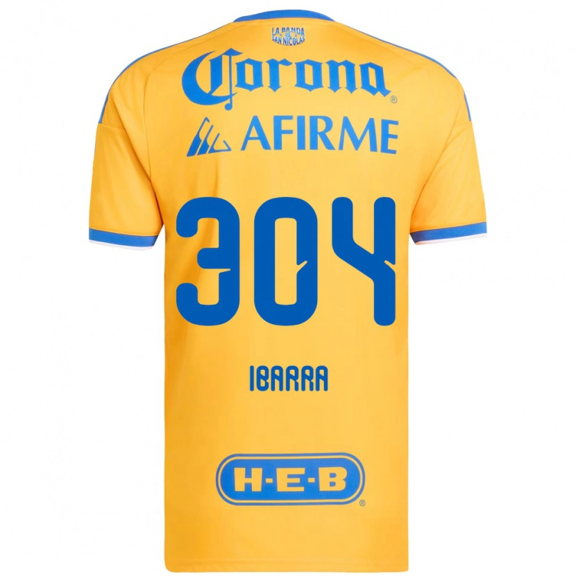 Danxen Dames Luis Ibarra #304 Geel Blauw Thuisshirt Thuistenue 2026/27 T-Shirt België