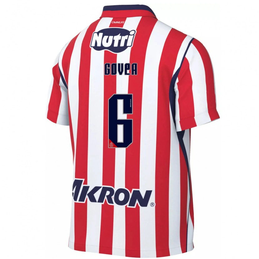 Danxen Dames Omar Govea #6 Rood Wit Thuisshirt Thuistenue 2026/27 T-Shirt België