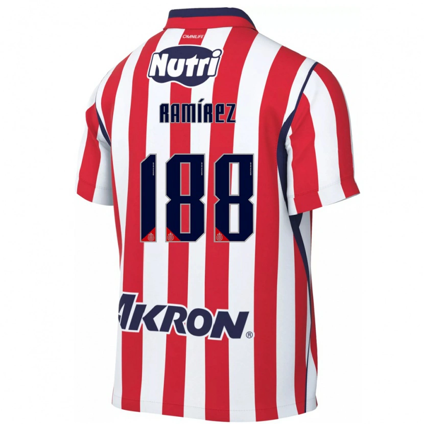 Danxen Dames Leonardo Ramírez #188 Rood Wit Thuisshirt Thuistenue 2026/27 T-Shirt België