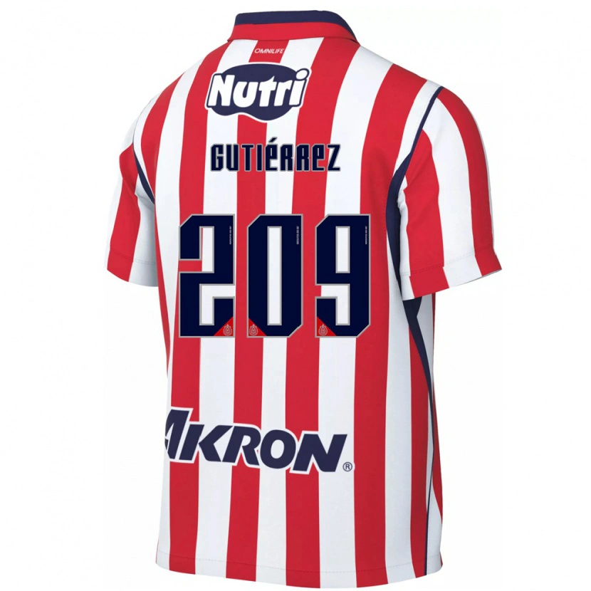 Danxen Dames Edgar Gutiérrez #209 Rood Wit Thuisshirt Thuistenue 2026/27 T-Shirt België