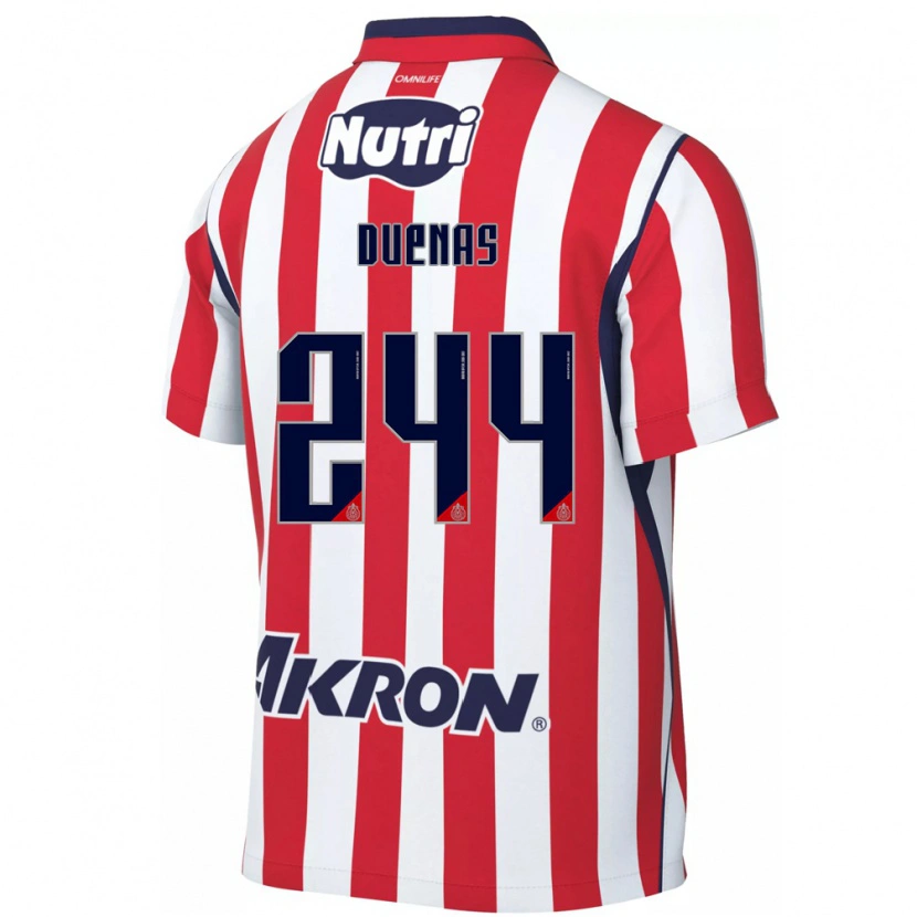 Danxen Dames Omar Dueñas #244 Rood Wit Thuisshirt Thuistenue 2026/27 T-Shirt België