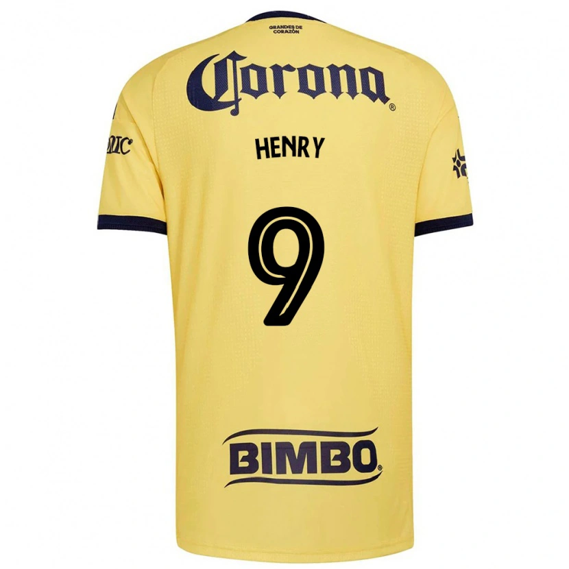 Danxen Dames Henry Martin #9 Geel Rood Zwart Thuisshirt Thuistenue 2026/27 T-Shirt België