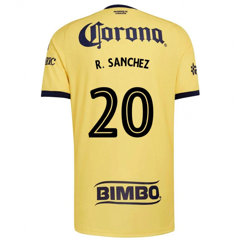 Danxen Dames Richard Sanchez #20 Geel Rood Zwart Thuisshirt Thuistenue 2026/27 T-Shirt België
