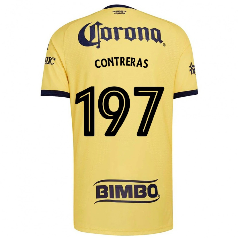 Danxen Dames Ángel Contreras #197 Geel Rood Zwart Thuisshirt Thuistenue 2026/27 T-Shirt België