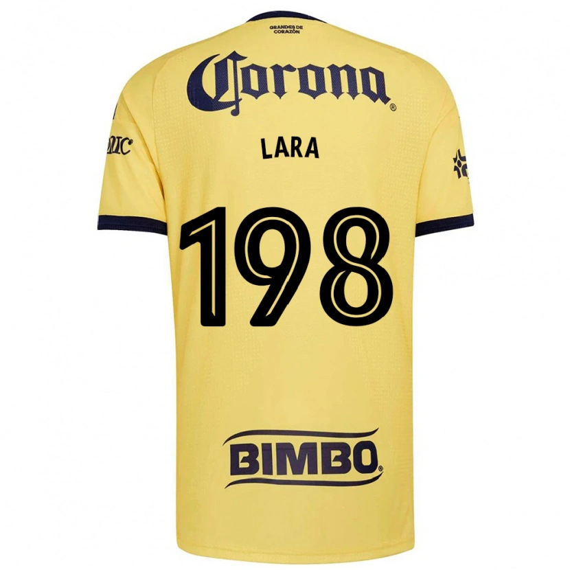 Danxen Dames Guadalupe Lara #198 Geel Rood Zwart Thuisshirt Thuistenue 2026/27 T-Shirt België