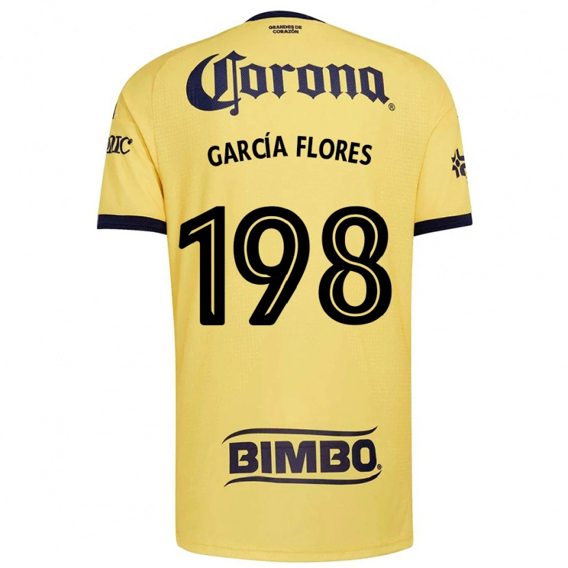 Danxen Dames Francisco García Flores #198 Geel Rood Zwart Thuisshirt Thuistenue 2026/27 T-Shirt België