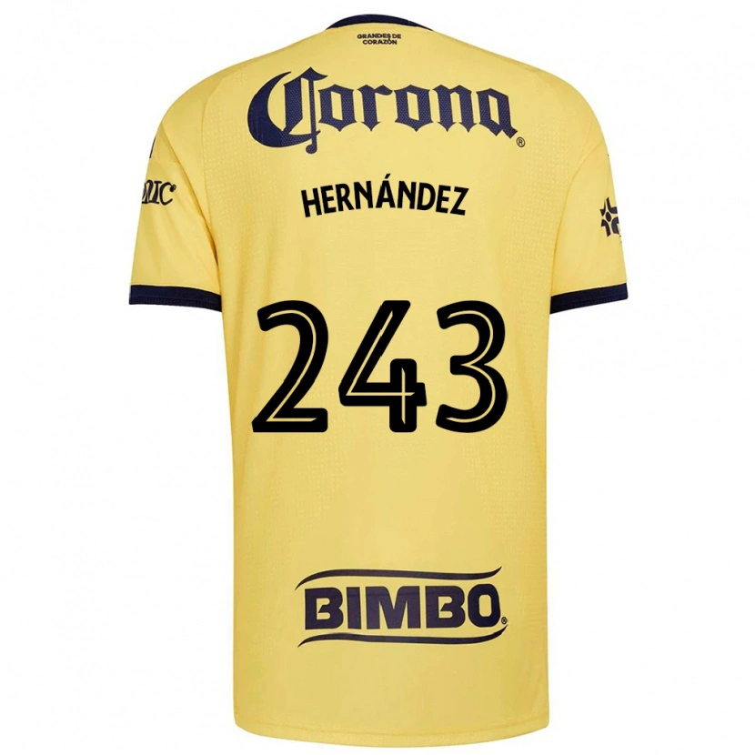 Danxen Dames Eduardo Hernández #243 Geel Rood Zwart Thuisshirt Thuistenue 2026/27 T-Shirt België