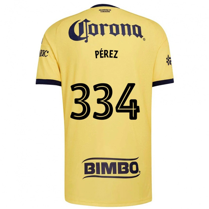 Danxen Dames Diego Pérez #334 Geel Rood Zwart Thuisshirt Thuistenue 2026/27 T-Shirt België