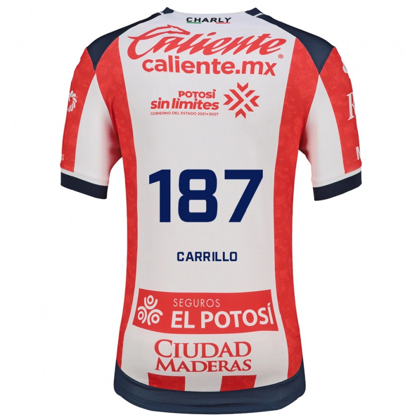 Danxen Dames Fernando Carrillo #187 Rood Wit Zwart Thuisshirt Thuistenue 2026/27 T-Shirt België