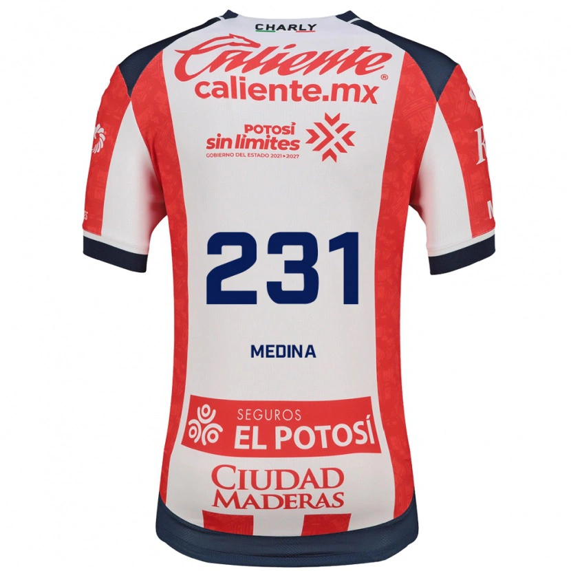 Danxen Dames Gabriel Medina #231 Rood Wit Zwart Thuisshirt Thuistenue 2026/27 T-Shirt België