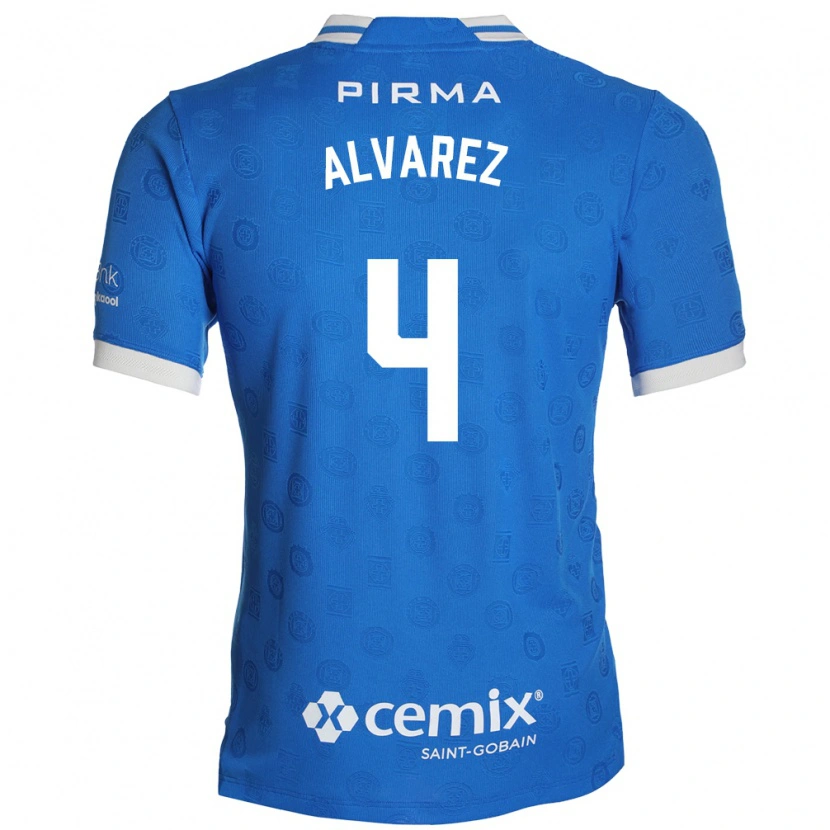 Danxen Dames Gabriela Alvarez #4 Blauw Wit Rood Thuisshirt Thuistenue 2026/27 T-Shirt België