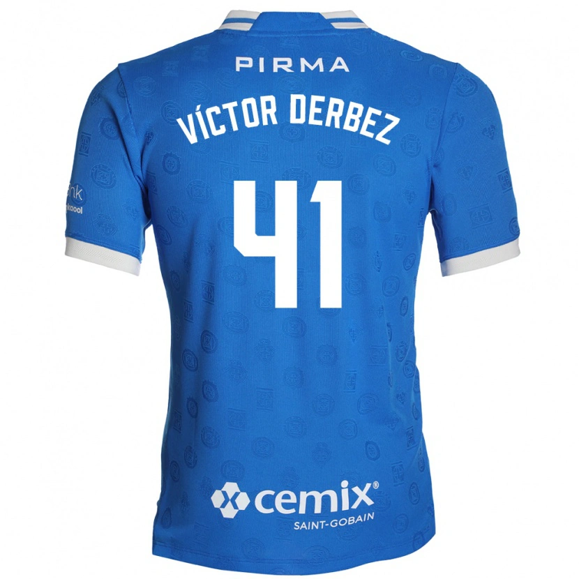 Danxen Dames Louis Víctor Derbez #41 Blauw Wit Rood Thuisshirt Thuistenue 2026/27 T-Shirt België