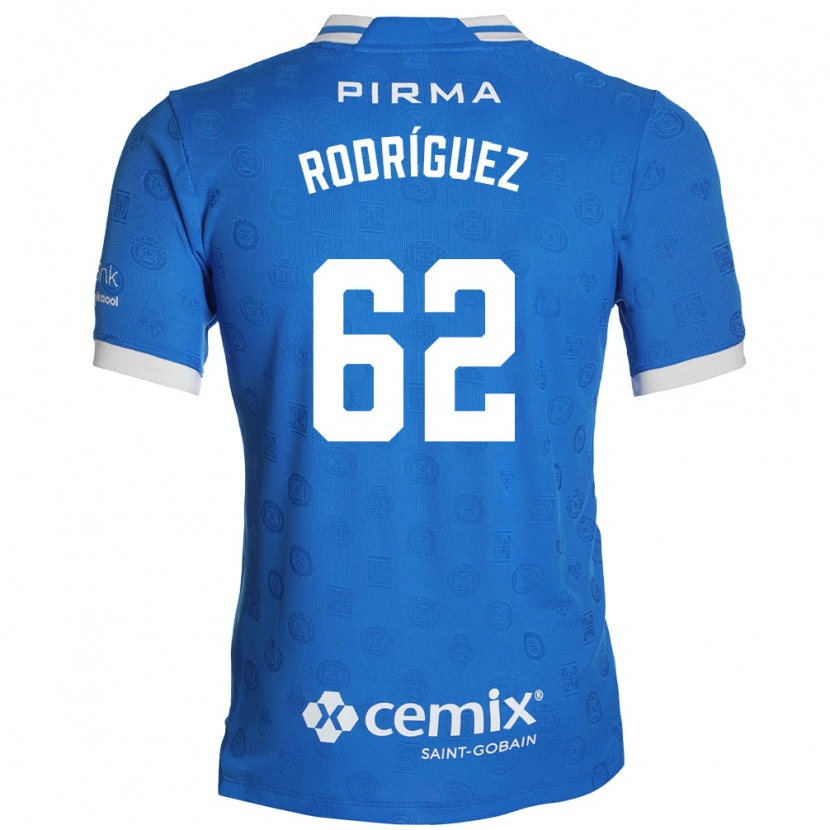 Danxen Dames Emanuel Rodríguez #62 Blauw Wit Rood Thuisshirt Thuistenue 2026/27 T-Shirt België