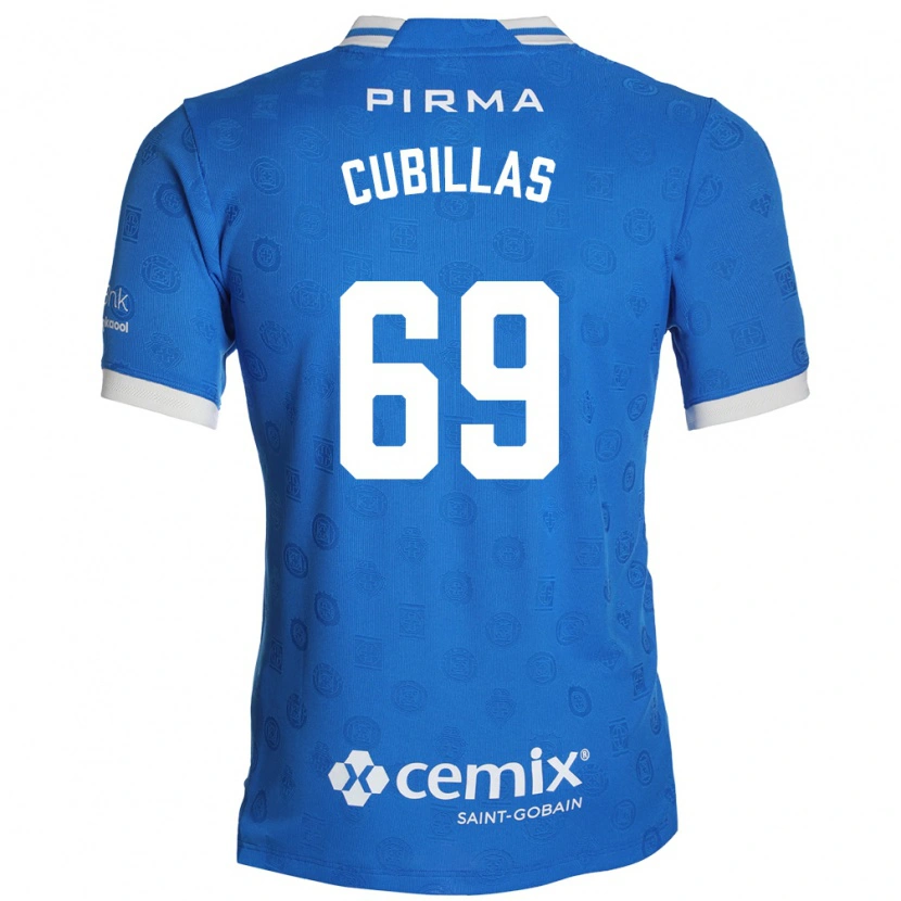 Danxen Dames Andre Cubillas #69 Blauw Wit Rood Thuisshirt Thuistenue 2026/27 T-Shirt België
