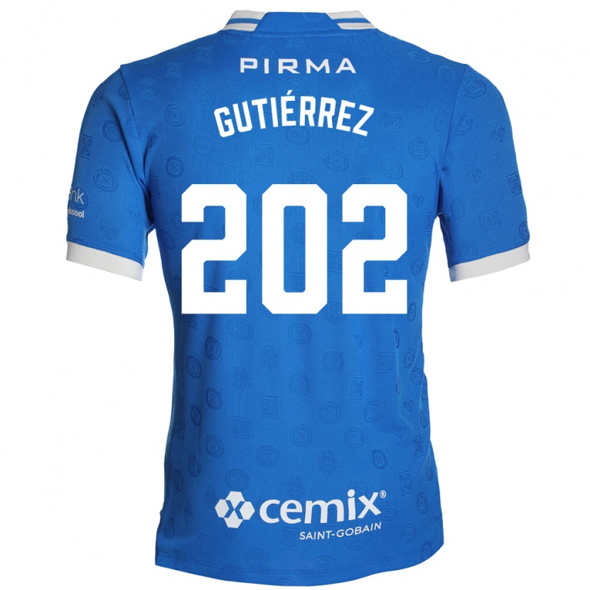 Danxen Dames Alex Gutiérrez #202 Blauw Wit Rood Thuisshirt Thuistenue 2026/27 T-Shirt België