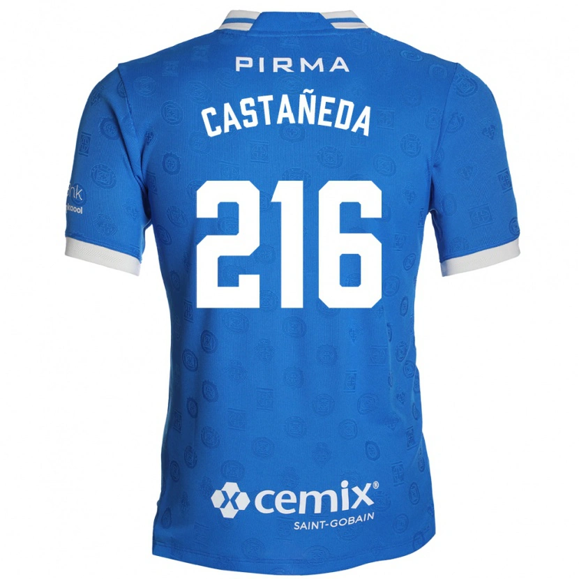 Danxen Dames Ian Castañeda #216 Blauw Wit Rood Thuisshirt Thuistenue 2026/27 T-Shirt België