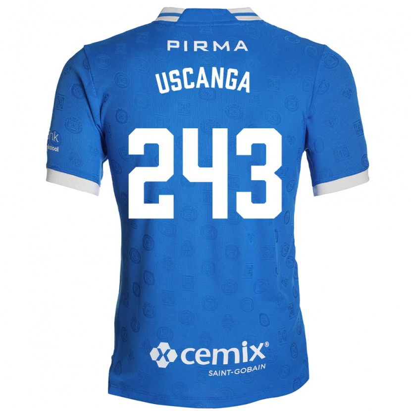 Danxen Dames Rubén Uscanga #243 Blauw Wit Rood Thuisshirt Thuistenue 2026/27 T-Shirt België