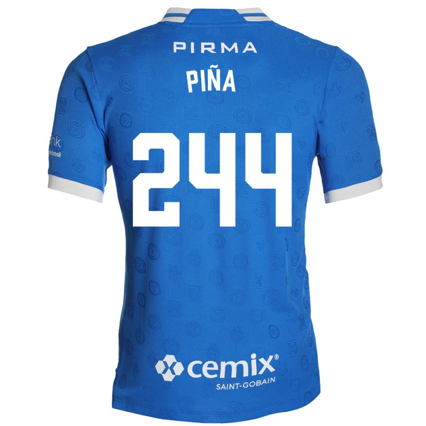 Danxen Dames Oscar Piña #244 Blauw Wit Rood Thuisshirt Thuistenue 2026/27 T-Shirt België