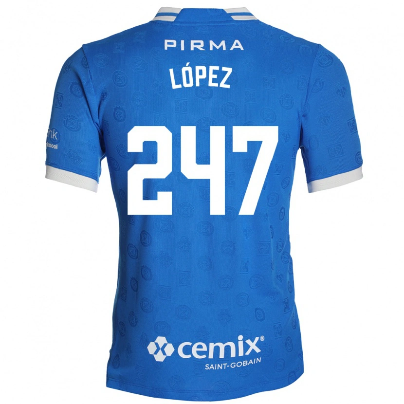 Danxen Dames Santiago López #247 Blauw Wit Rood Thuisshirt Thuistenue 2026/27 T-Shirt België