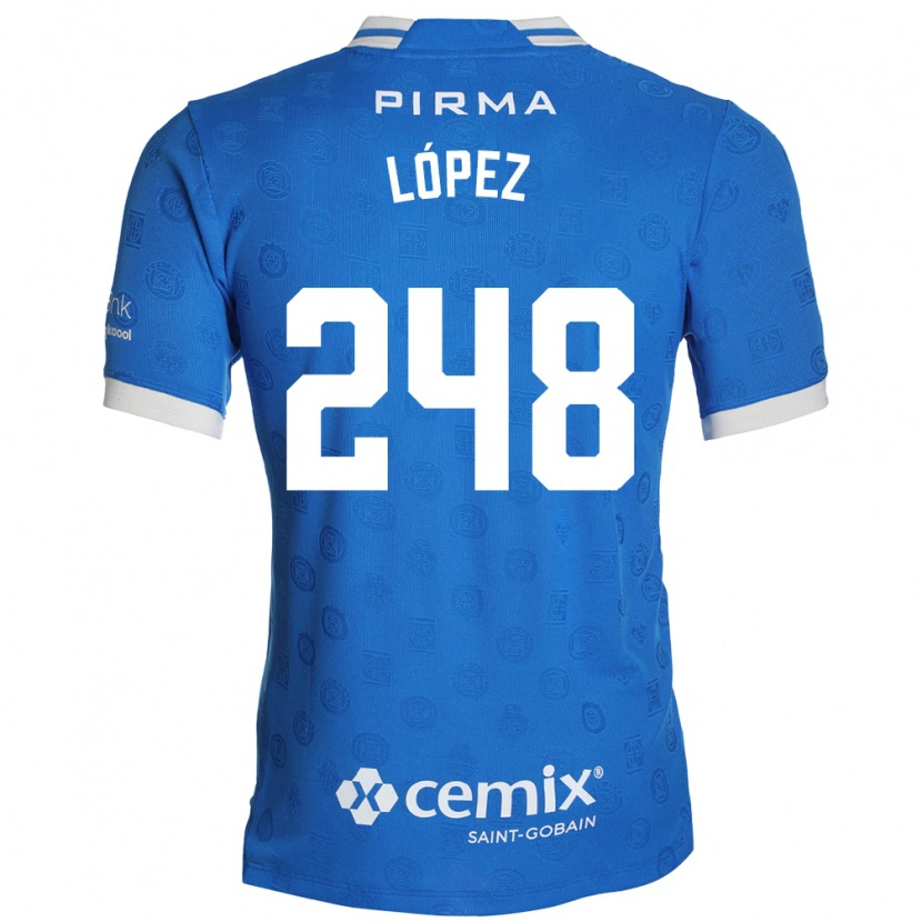 Danxen Dames Ernesto López #248 Blauw Wit Rood Thuisshirt Thuistenue 2026/27 T-Shirt België