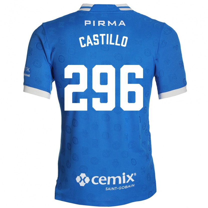 Danxen Dames Eduardo Castillo #296 Blauw Wit Rood Thuisshirt Thuistenue 2026/27 T-Shirt België