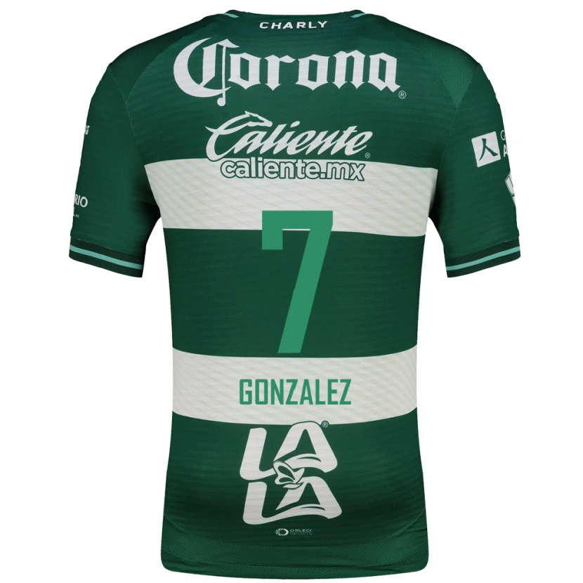Danxen Dames Diego González #7 Groen Wit Thuisshirt Thuistenue 2026/27 T-Shirt België