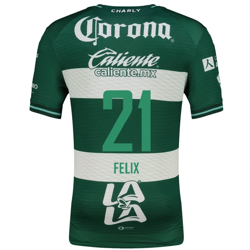 Danxen Dames Judith Félix #21 Groen Wit Thuisshirt Thuistenue 2026/27 T-Shirt België