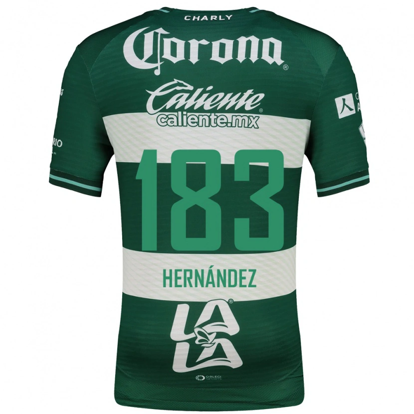 Danxen Dames Óscar Hernández #183 Groen Wit Thuisshirt Thuistenue 2026/27 T-Shirt België