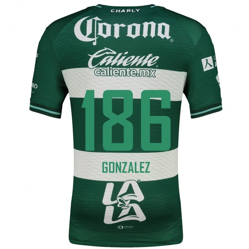 Danxen Dames Valente González #186 Groen Wit Thuisshirt Thuistenue 2026/27 T-Shirt België