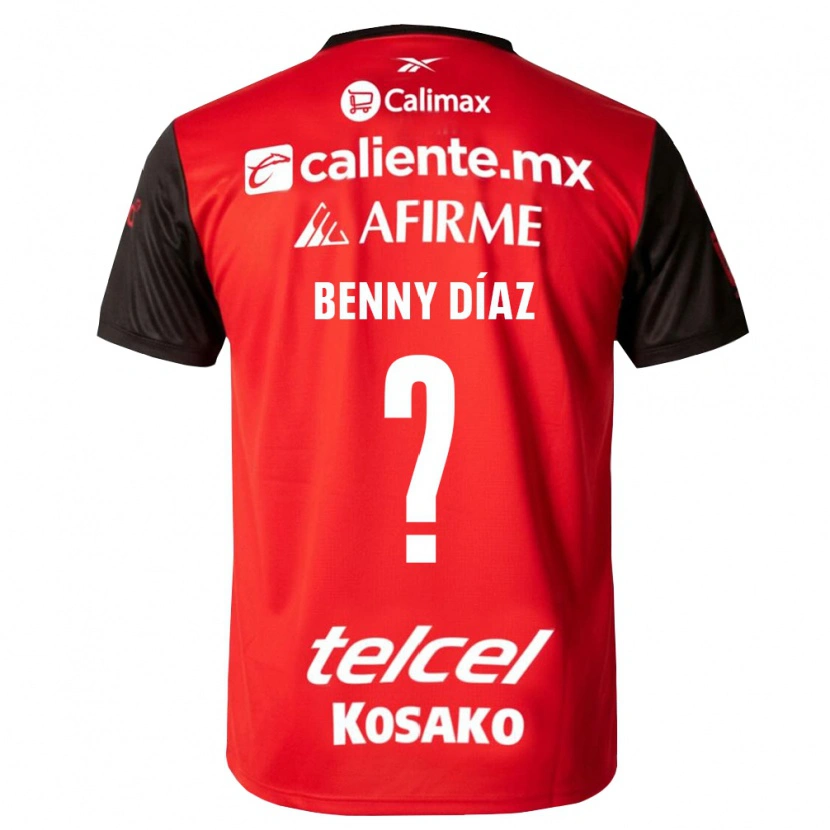 Danxen Dames Benny Diaz #0 Zwart Rood Thuisshirt Thuistenue 2026/27 T-Shirt België