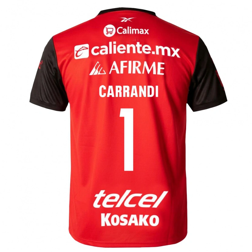 Danxen Dames Daniela Carrandi #1 Zwart Rood Thuisshirt Thuistenue 2026/27 T-Shirt België