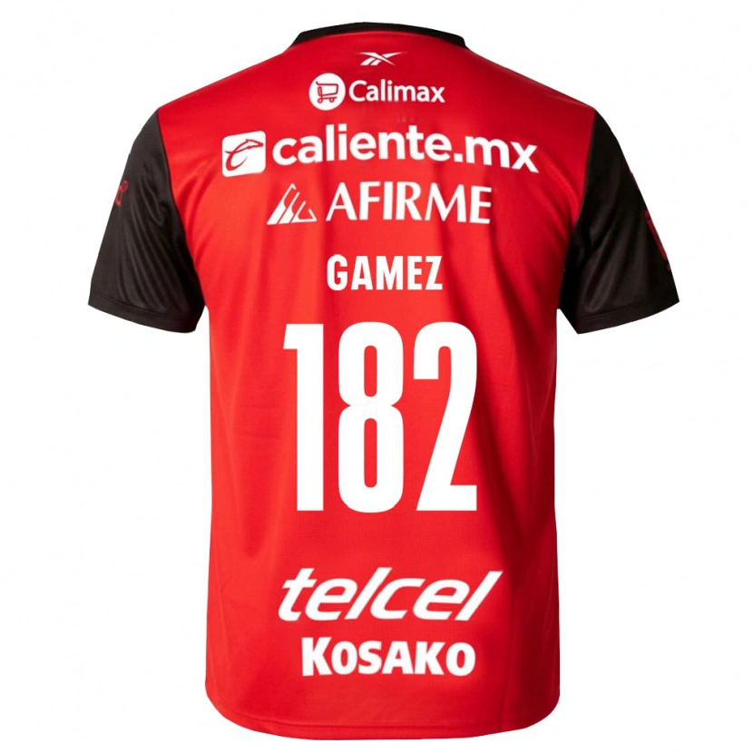 Danxen Dames Mark Gamez #182 Zwart Rood Thuisshirt Thuistenue 2026/27 T-Shirt België