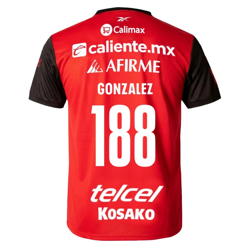 Danxen Dames Jorge González #188 Zwart Rood Thuisshirt Thuistenue 2026/27 T-Shirt België