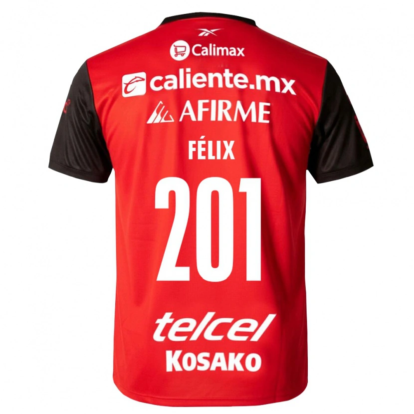 Danxen Dames Brayan Félix #201 Zwart Rood Thuisshirt Thuistenue 2026/27 T-Shirt België