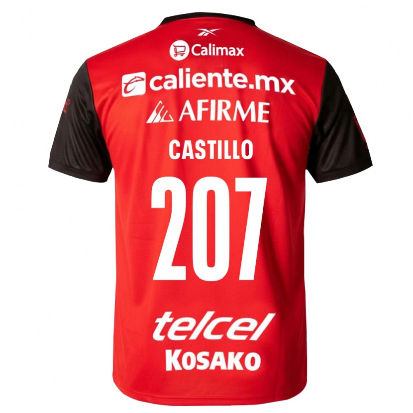 Danxen Dames Alberto Castillo #207 Zwart Rood Thuisshirt Thuistenue 2026/27 T-Shirt België