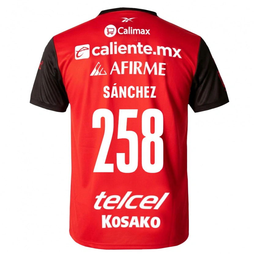 Danxen Dames Edgar Sánchez #258 Zwart Rood Thuisshirt Thuistenue 2026/27 T-Shirt België