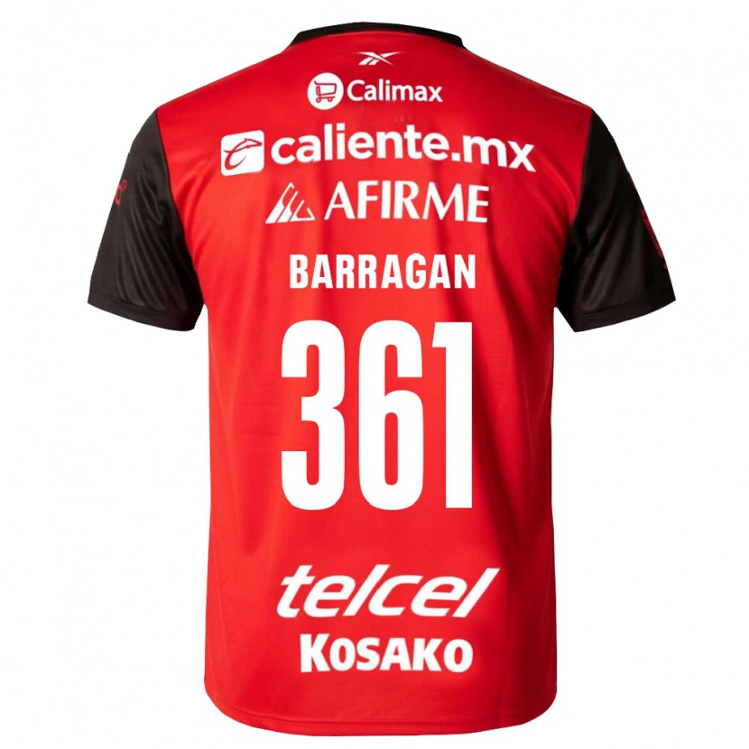 Danxen Dames Jesús Barragán #361 Zwart Rood Thuisshirt Thuistenue 2026/27 T-Shirt België