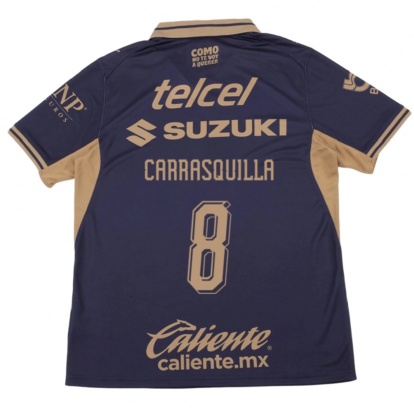 Danxen Dames Adalberto Carrasquilla #8 Paars Bruin Thuisshirt Thuistenue 2026/27 T-Shirt België