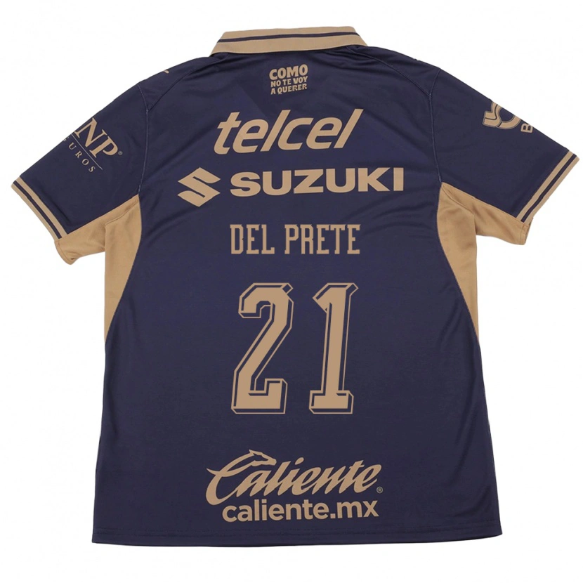 Danxen Dames Gustavo Del Prete #21 Paars Bruin Thuisshirt Thuistenue 2026/27 T-Shirt België