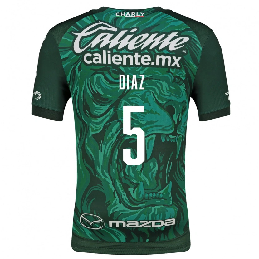 Danxen Dames Brenda Díaz #5 Groen Zwart Thuisshirt Thuistenue 2026/27 T-Shirt België