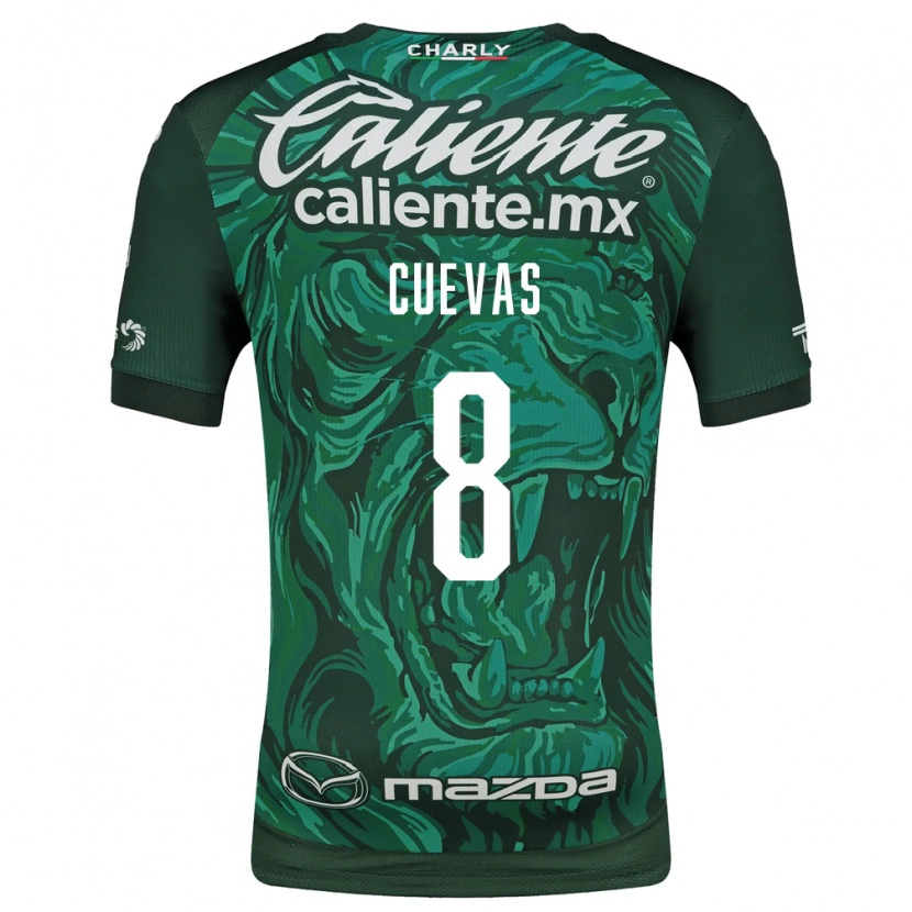 Danxen Dames Lucero Cuevas #8 Groen Zwart Thuisshirt Thuistenue 2026/27 T-Shirt België