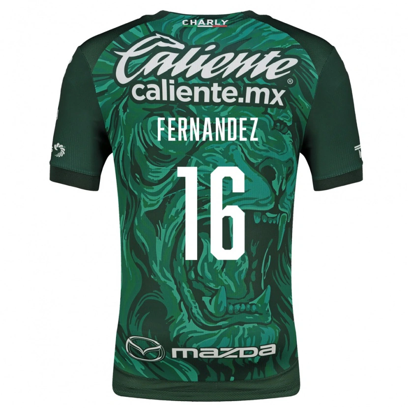 Danxen Dames Omar Fernández #16 Groen Zwart Thuisshirt Thuistenue 2026/27 T-Shirt België
