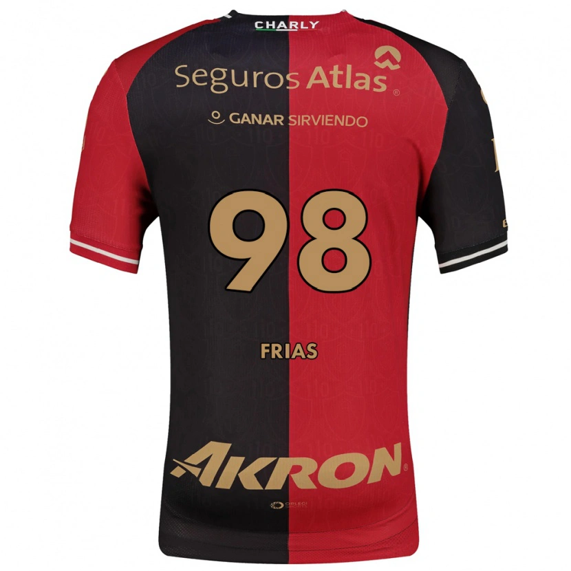 Danxen Dames Adonis Frías #98 Rood Zwart Bruin Thuisshirt Thuistenue 2026/27 T-Shirt België