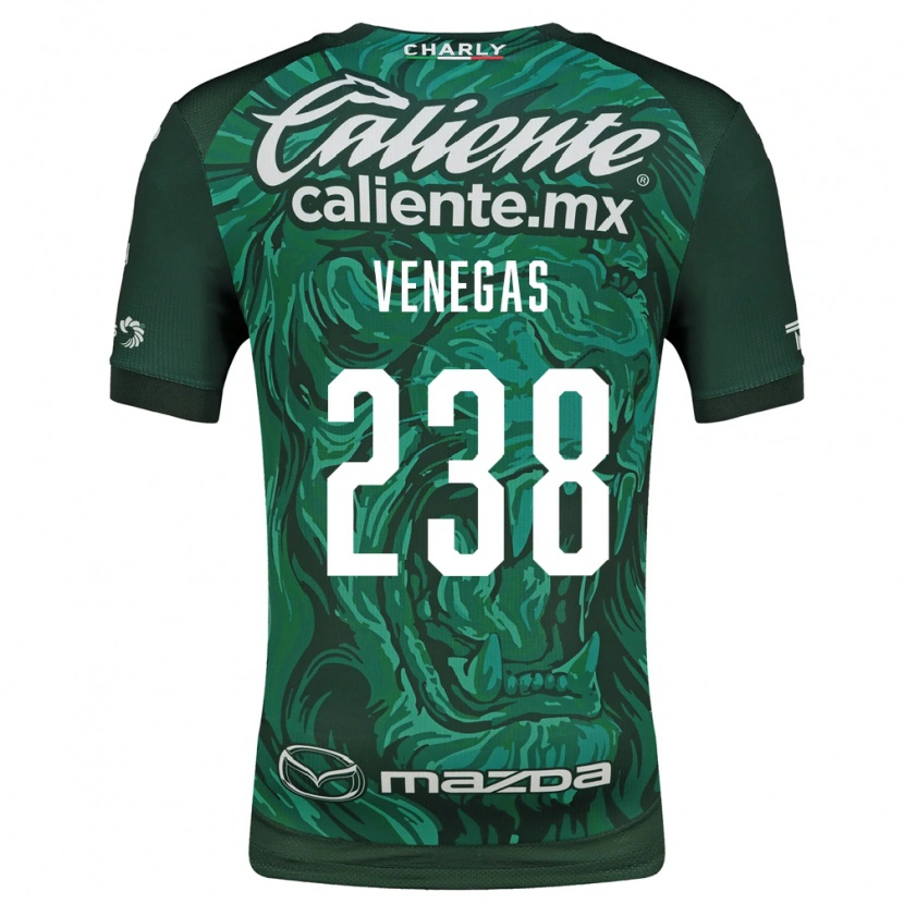 Danxen Dames Luis Venegas #238 Groen Zwart Thuisshirt Thuistenue 2026/27 T-Shirt België