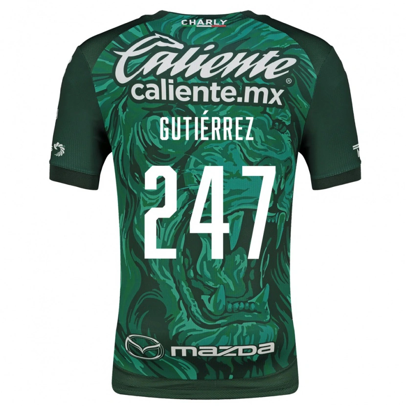 Danxen Dames Brandón Gutiérrez #247 Groen Zwart Thuisshirt Thuistenue 2026/27 T-Shirt België