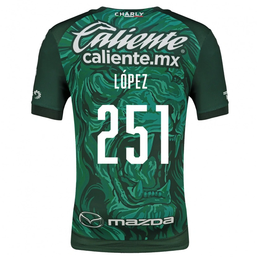 Danxen Dames Iván López #251 Groen Zwart Thuisshirt Thuistenue 2026/27 T-Shirt België