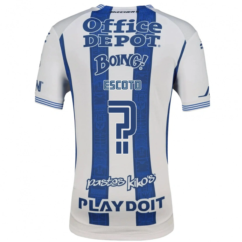 Danxen Dames Alan Escoto #0 Wit Marineblauw Thuisshirt Thuistenue 2026/27 T-Shirt België