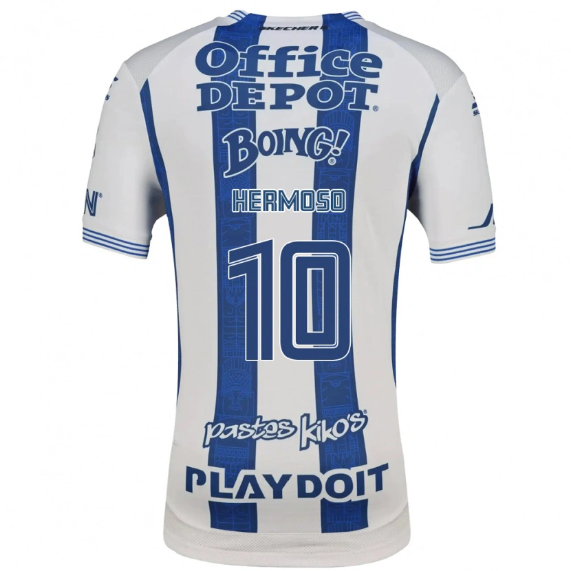Danxen Dames Jennifer Hermoso #10 Wit Marineblauw Thuisshirt Thuistenue 2026/27 T-Shirt België