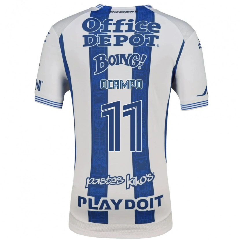 Danxen Dames Mónica Ocampo #11 Wit Marineblauw Thuisshirt Thuistenue 2026/27 T-Shirt België