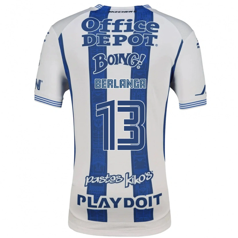 Danxen Dames Jorge Berlanga #13 Wit Marineblauw Thuisshirt Thuistenue 2026/27 T-Shirt België